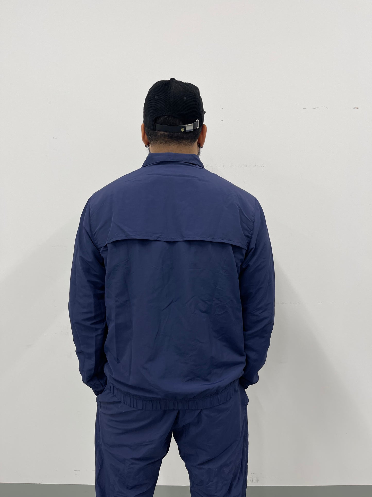 BAR LOGO TRACK JACKET - NAVY