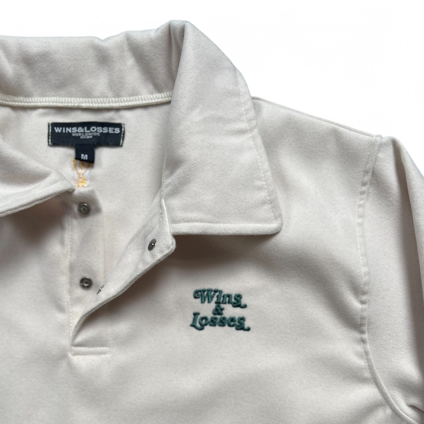 Script Wool Rugby Polo Green