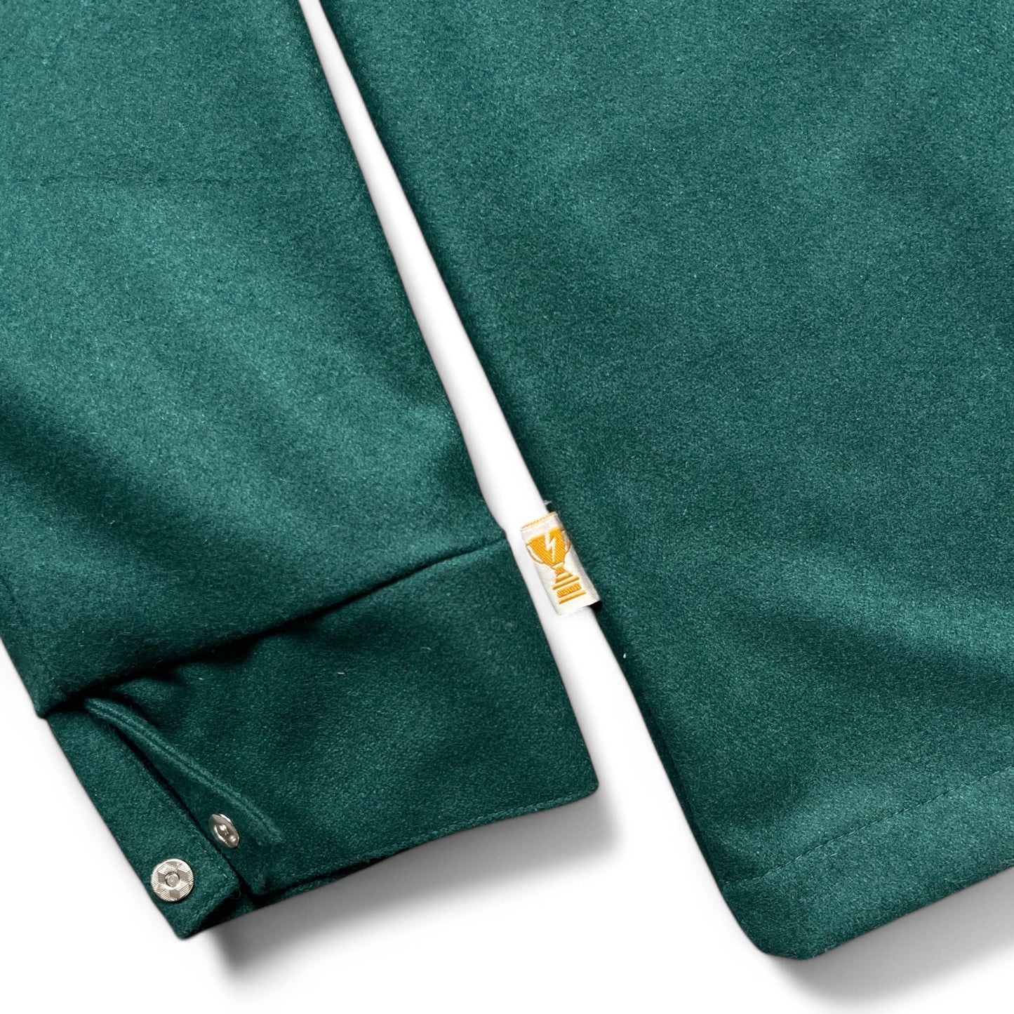 Script Wool Rugby Polo Green