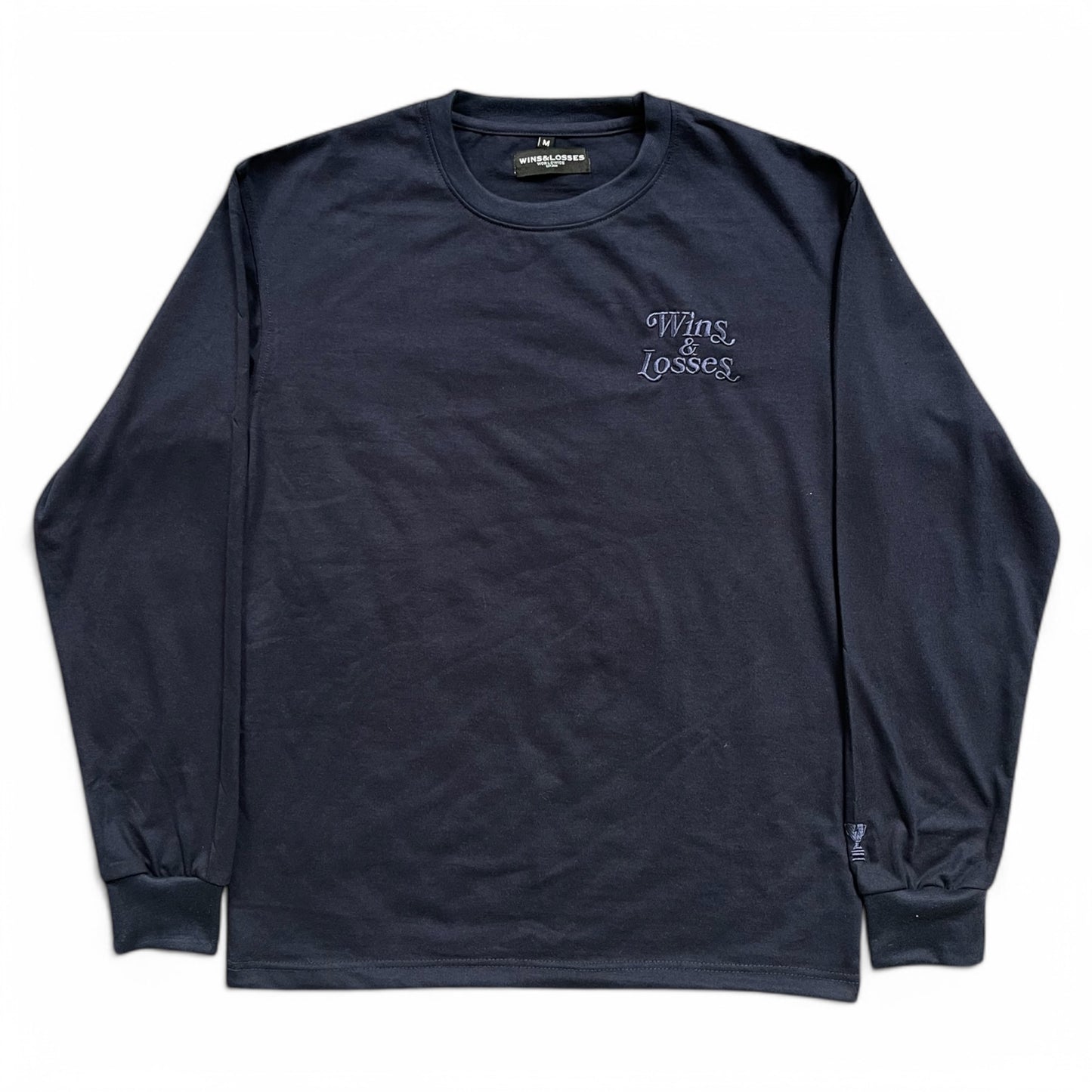 Script tonal Longsleeve Navy