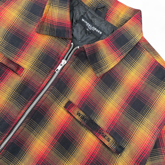 Flannel Double Zip up Jacket