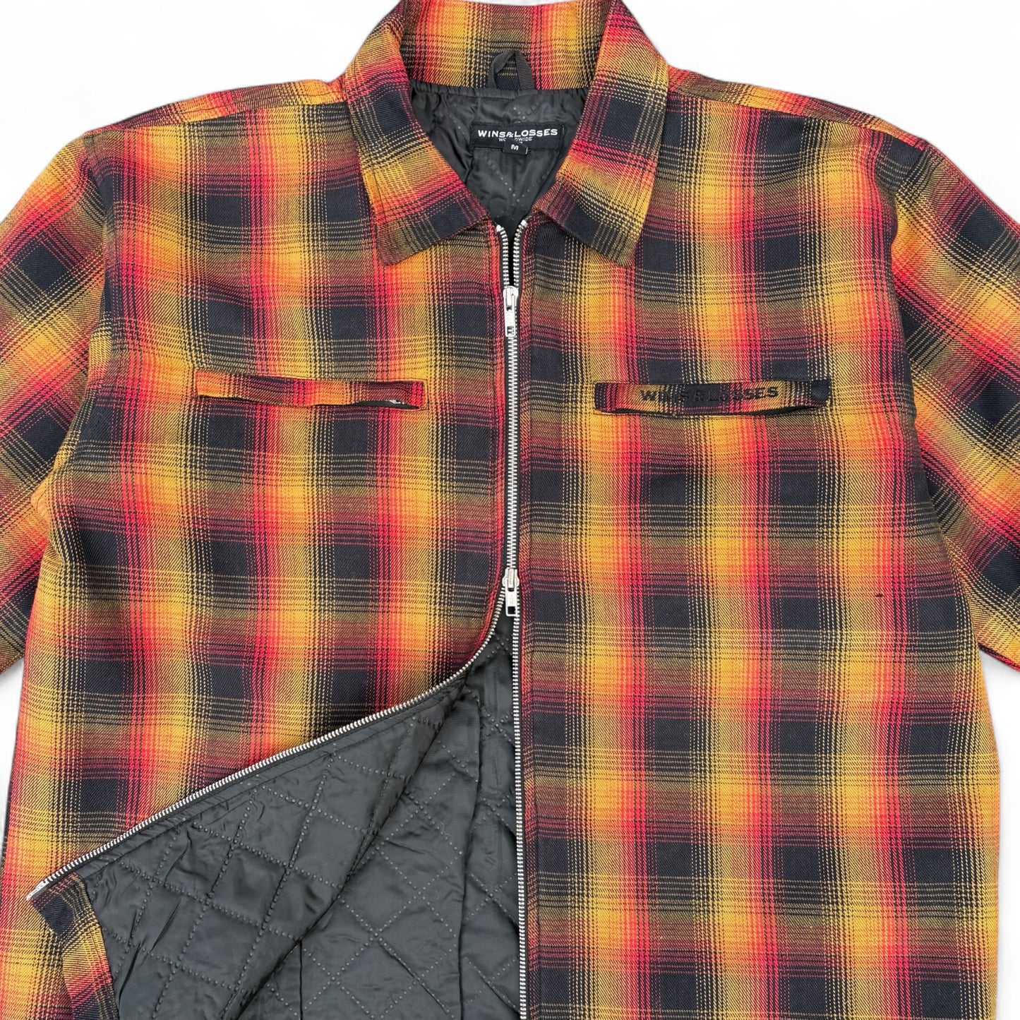 Flannel Double Zip up Jacket