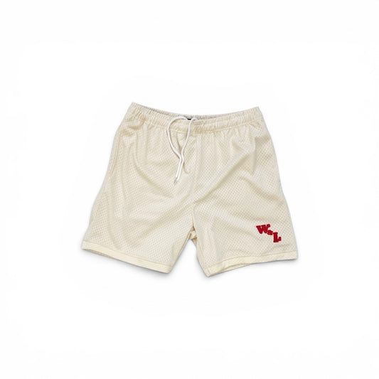 Stacked Logo Mesh Shorts
