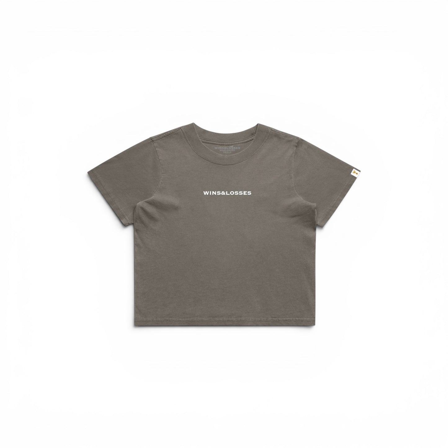 Essential Women’s Crop Tee (Faded Grey)