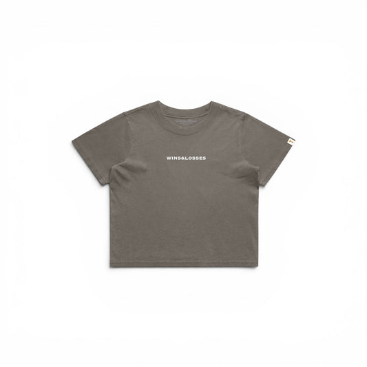 Essential Women’s Crop Tee (Faded Grey)