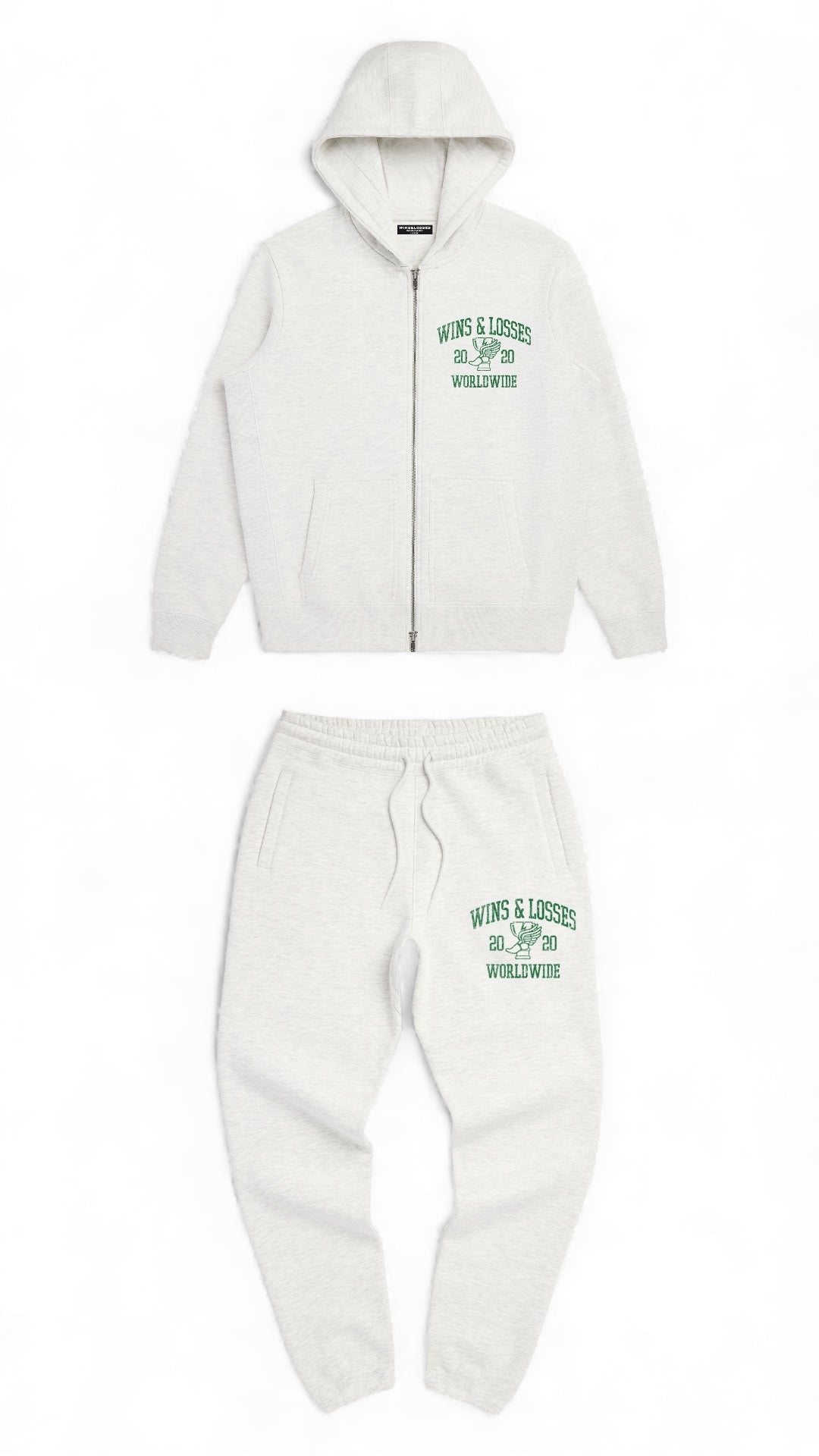 Chasing Trophies Sweatsuit Heather Grey