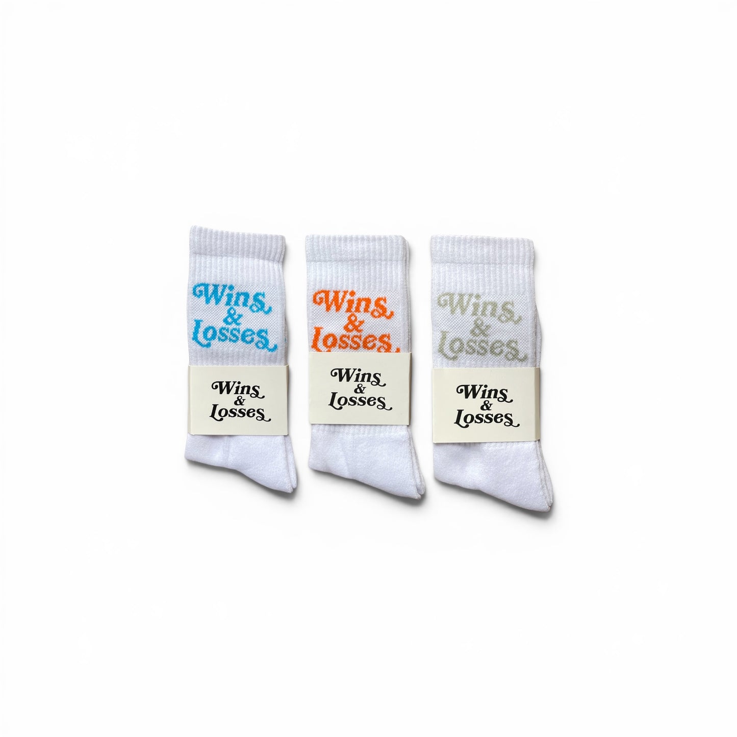 Script Logo Crew Sock