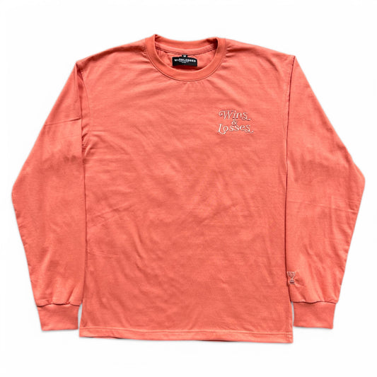 Script tonal Longsleeve Peach