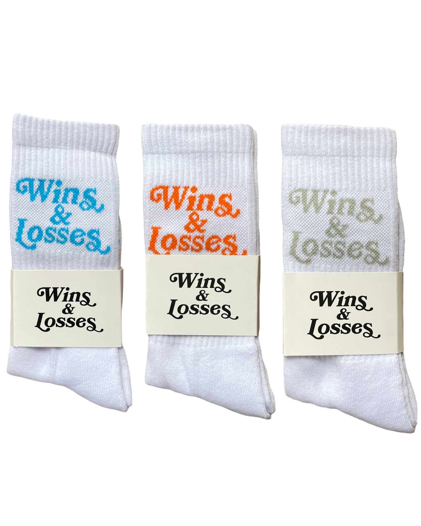 Script Logo Crew Sock